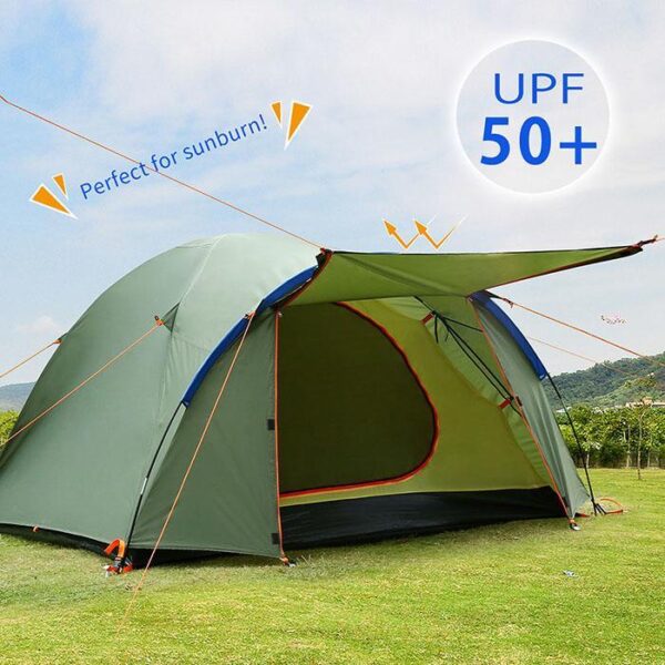 4 Person Army Green Tent - Image 2