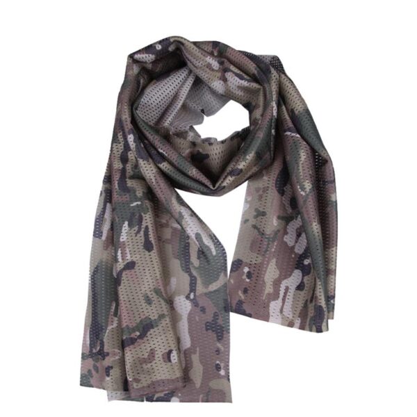 Camouflage Breathable Mesh Scarf - Image 7