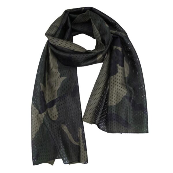 Camouflage Breathable Mesh Scarf - Image 6