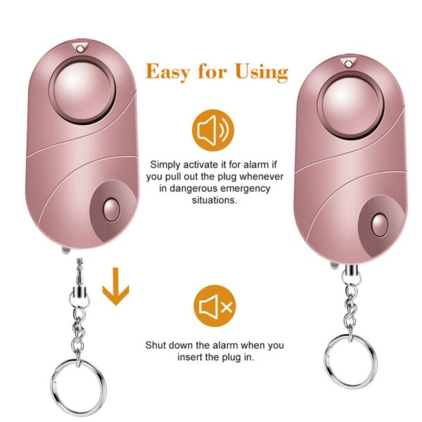 Self Defense Alarm with Flashlight and Keychain - Image 5