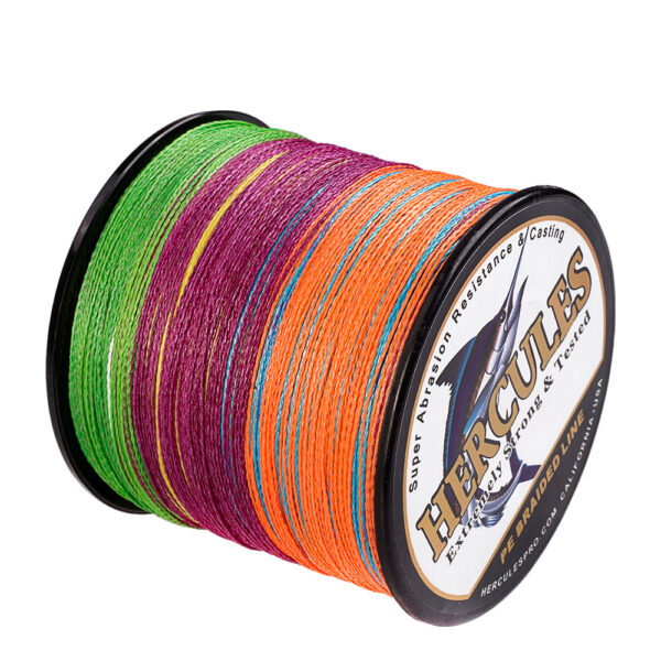 Multicolor PE 4 Strands Braided Fishing Line