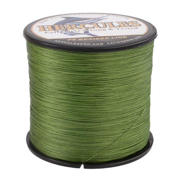 8 Strands Braided Army Green PE Fishing Line - Image 3