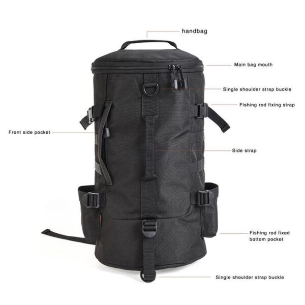 23L Unisex Multifunctional Fishing Tackle Bag - Image 4