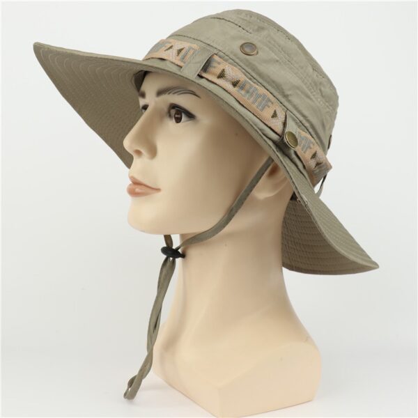 Unisex Waterproof Safari Hat with Strap - Image 5