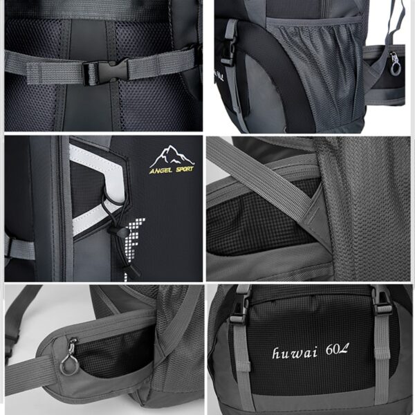 Camping Backpack with Reflective Detail - Image 7